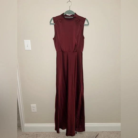 Lulu’s Classic Elegance Satin Dress — Size M - Picture 10 of 13